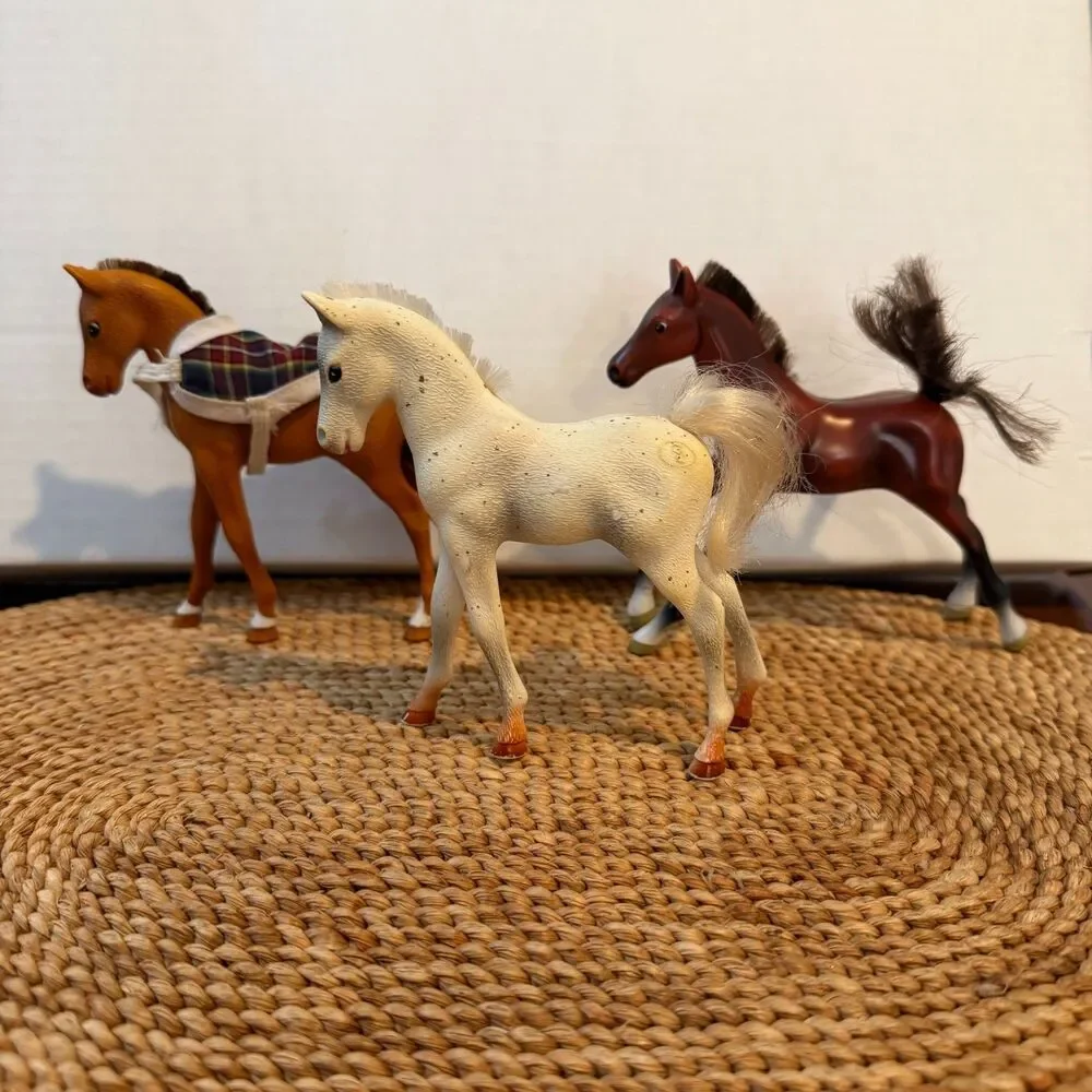Vintage Grand Champions Empire Horse Lot 3 1998 Mini Model Horses GC Blanket